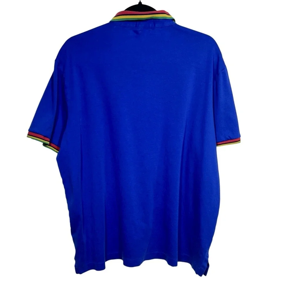 Polo Ralph Lauren Men's Shirt Blue Classic Fit Soft Touch Polo Golf Size XL‎